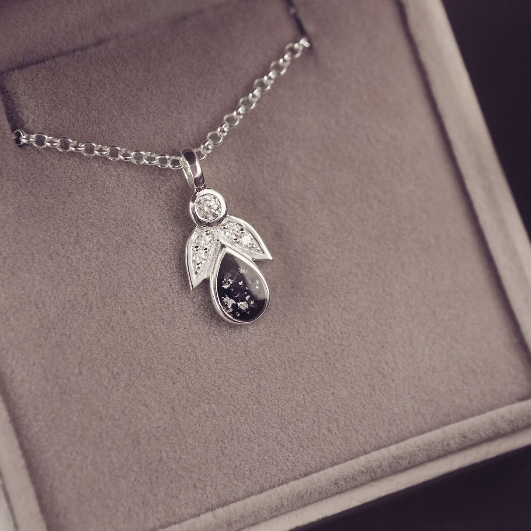 Cremation Ashes Angel Charm Necklace