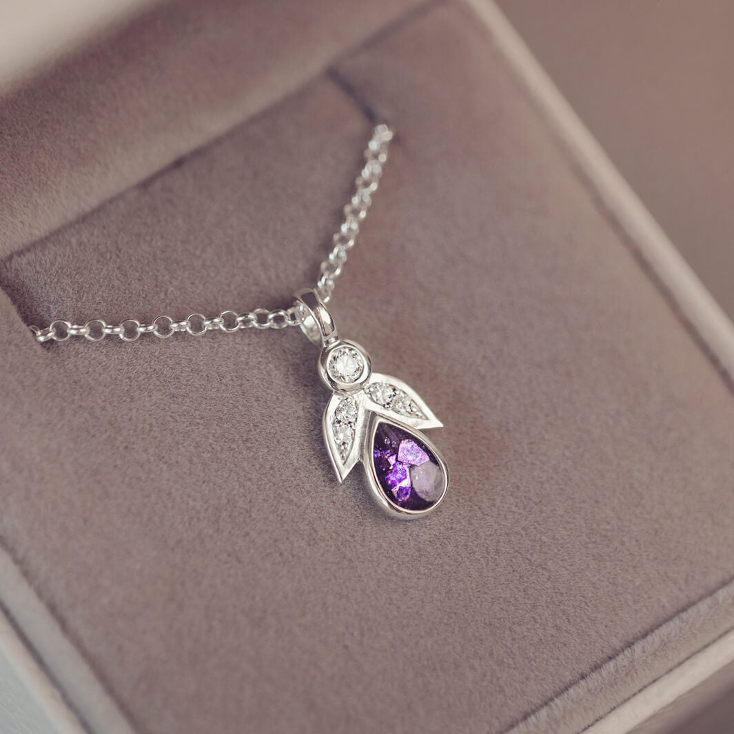 Cremation Ashes Angel Charm Necklace