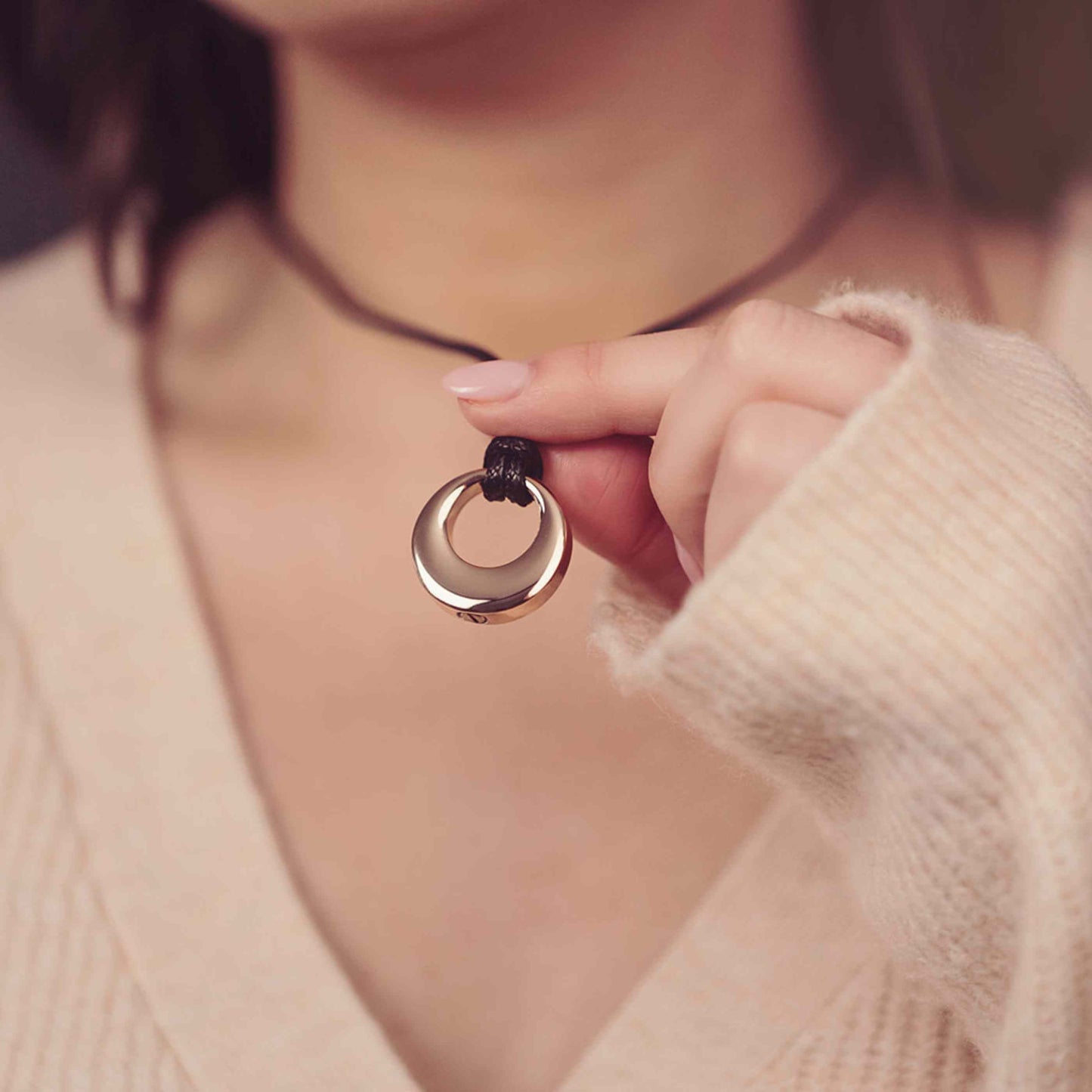 Ashes Urn Circle Necklace