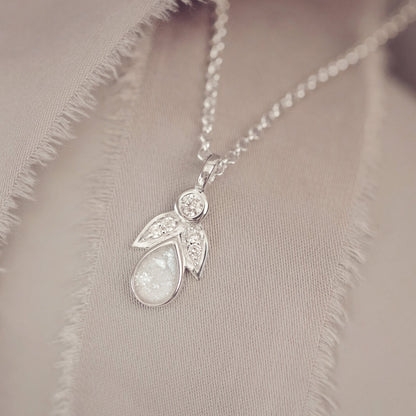 Cremation Ashes Angel Charm Necklace