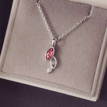 Cascade Marquise Cremation Ashes Necklace