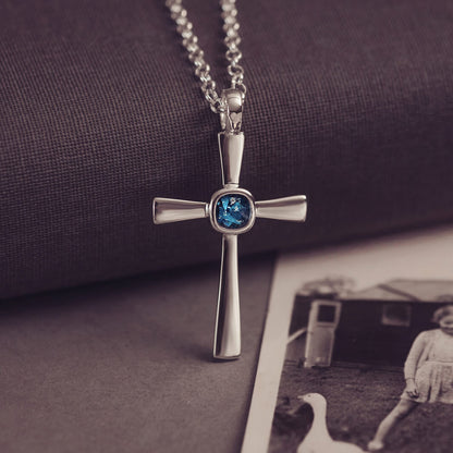 Cremation Ashes Cross Necklace