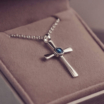 Cremation Ashes Cross Necklace