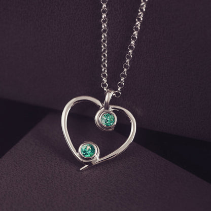 Cremation Ashes Dual Harmony Necklace