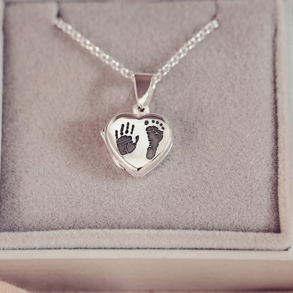 Handprint Or Footprint Locket, Two Prints